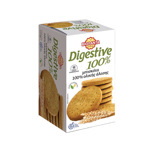 Βιολάντα Μπισκότα Digestive 100% Ολικής Άλεσης 220gr 12τ (5200100934310)