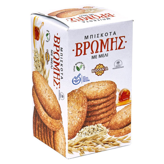 Βιολάντα Μπισκότα Βρώμης Με Μέλι 200gr 12τ (5200100937472)