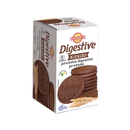 Βιολάντα Μπισκότα Digestive Ολικής Άλεσης Με Κακάο 220gr 12τ (5200100942636)