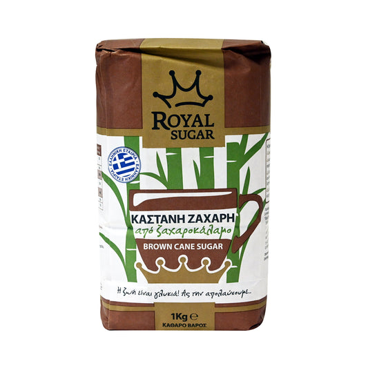 Royal Sugar Ζάχαρη Καστανή Ακατέργαστη 1kg 10τ (5200120910431)