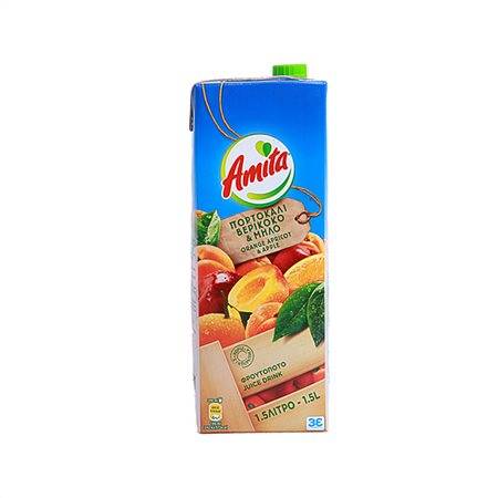 Amita Fruit drink Orange / Apple / Apricot 1.5lt 8t (5201005080171)