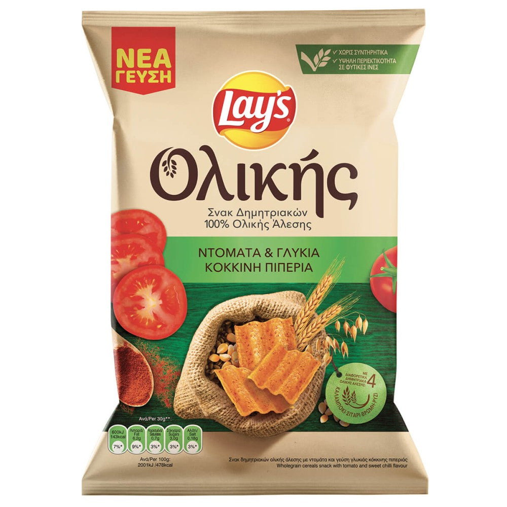 Lay's Potato Chips Whole Tomato &amp; Pepper 95gr 12t (5201024782254)