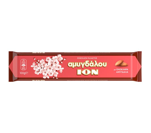 ΣΟΚ. ION ΜΕ ΟΛΟΚΛΗΡΑ ΑΜΥΓΔΑΛΑ 100ΓΡ 10τ (5201127022103)