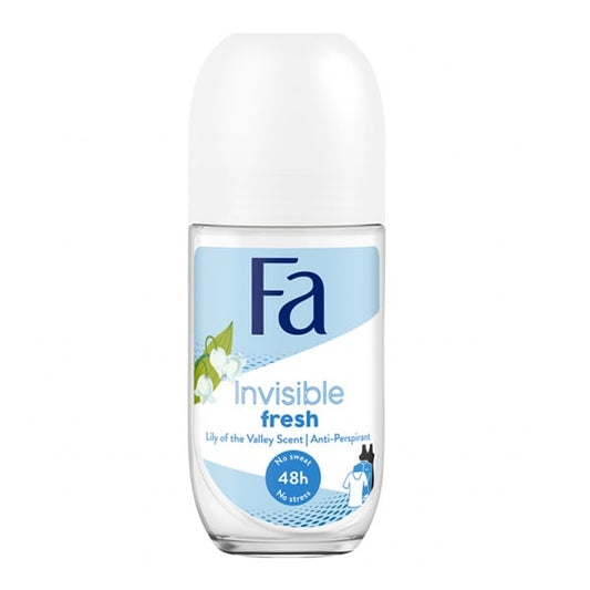 Fa Αποσμητικό Roll On Invisible Fresh 50ml 6τ (5201143749602)