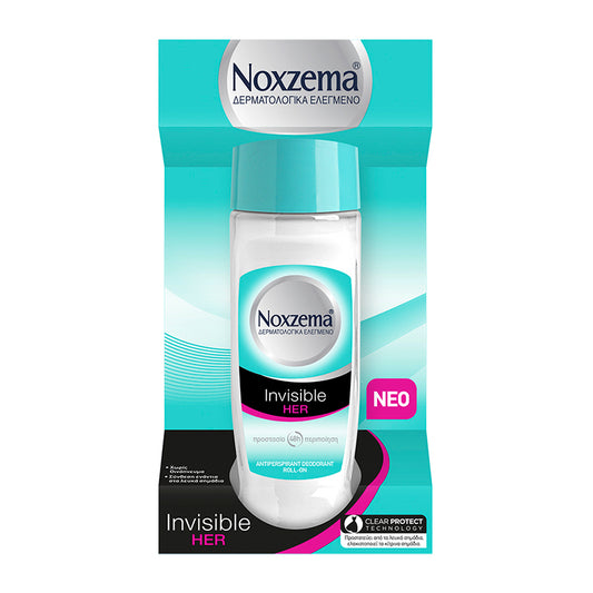 Noxzema Deodorant Roll On Invisible 50ml 6t (5201314078432)