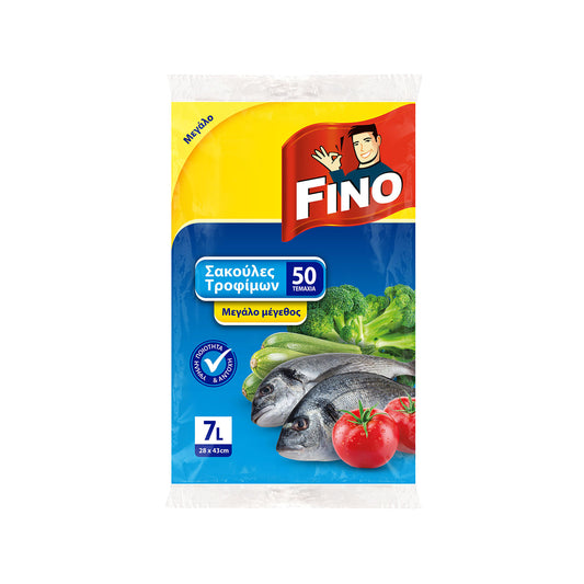 Fino Σακούλες Τροφίμων Μεγάλο Μέγεθος 50τεμ (5201314523000)