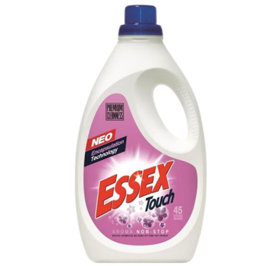 Essex Υγρό Απορρυπαντικό Πλυντηρίου 45 Μεζούρες Touch Ροζ 4τ (5201321041177)