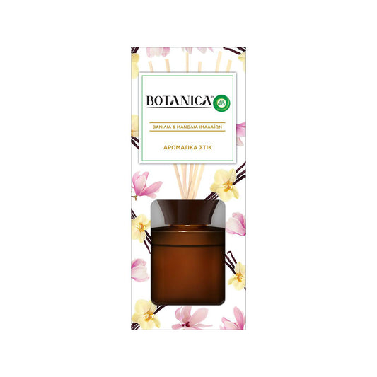 Airwick Botanica Αρωματικά Sticks Βανίλια & Μανόλια Ιμαλαϊων 80ml (5201347174330)