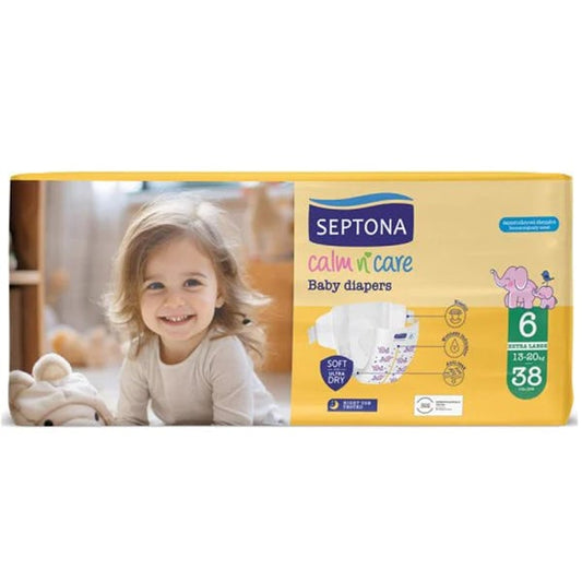 Septona Calm N' Care Πάνες Extra Large No6 (13-20kg) 38 Τεμάχια (5201410886078)
