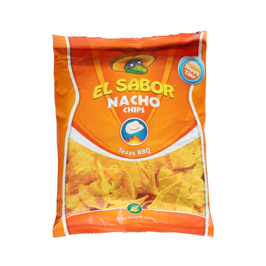 El Sabor Corn Snack Nacho Chips Texas BBQ 100gr (5202175001652)