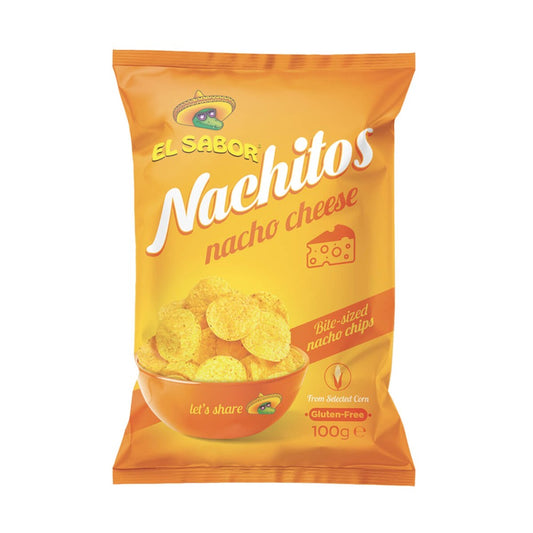 El Sabor Nachitos Corn Snack Cheese 100gr (5202175001683)