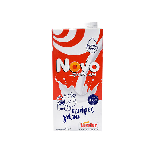 Novo Leader Γάλα Πλήρες 3,6% Λιπαρά 1L (5204633005615)
