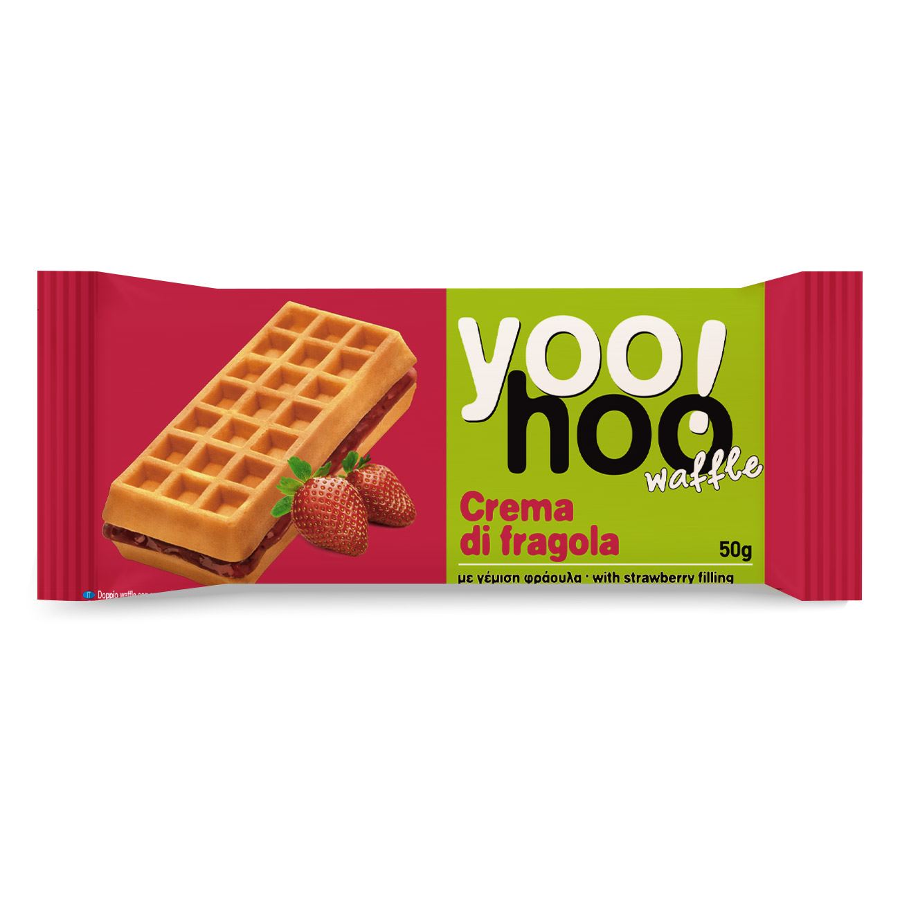 Βάφλα Yoohoo Φράουλα 50gr 12τ (5205422014122)