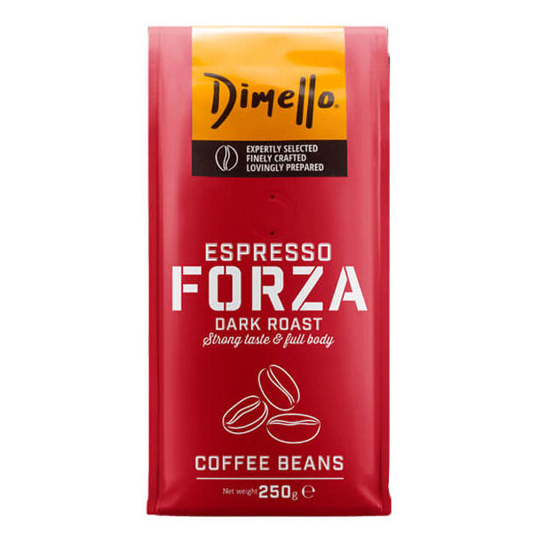 Dimello Espresso Forza Dark Roast 250gr Σε Κόκκους 8τ (5205800004127)