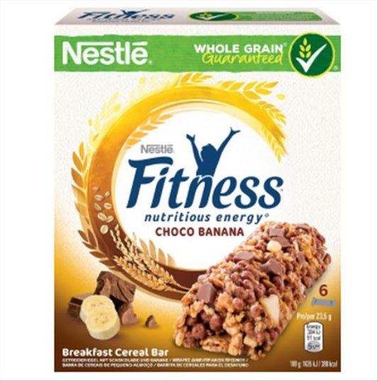 Nestle Fitness Delice Μπάρα Δημητριακών με Σοκολάτα & Μπανάνα 6x23.5gr 16τ (5900020033963)