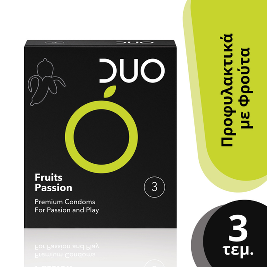 DUO CONDOM 3PCS FRUIT PASSION (Σ12) (4005800136306)