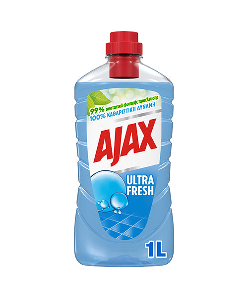 Ajax Καθαριστικό Υγρό Πατώματος Ultra 1lt 12τ (8718951332744)