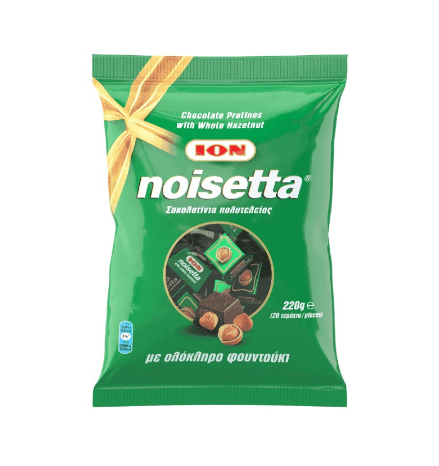 ΣΟΚ. ΙΟΝ ΣΟΚΟΛΑΤΑΚΙΑ NOISETTA 220ΓΡ 12τ (5201127001184)