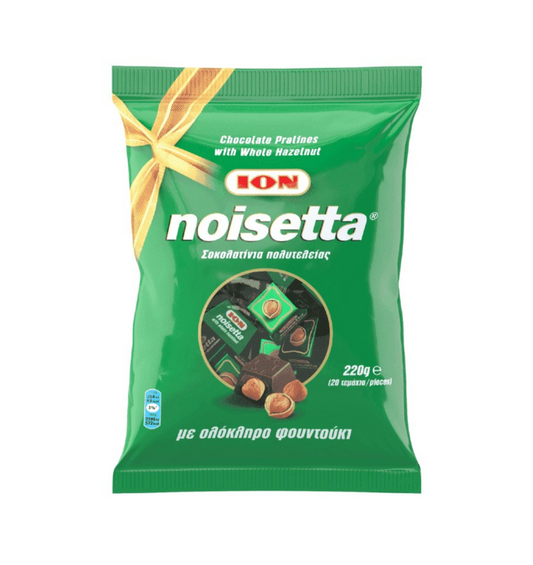 ΣΟΚ. ΙΟΝ ΣΟΚΟΛΑΤΑΚΙΑ NOISETTA 220ΓΡ 12τ (5201127001184)