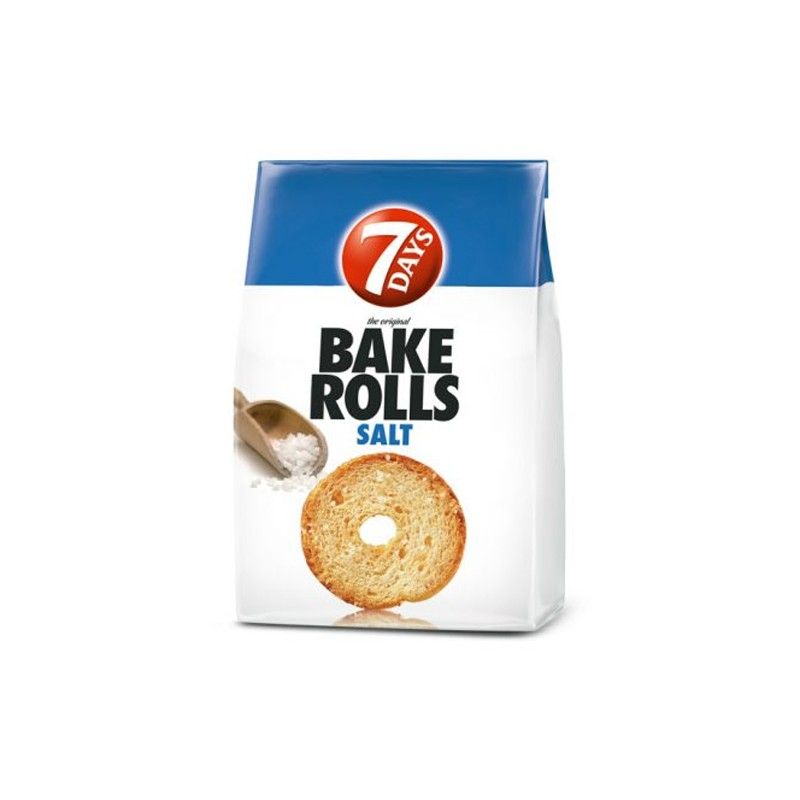 7days Crackers Bake Rolls with Salt 80gr (5201360639007)