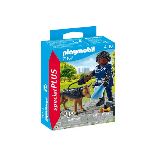 Playmobil Sp.Plus Αστυνομικός Με Σκύλο-Ανιχνευτή 4+ (71162)(4008789711625)