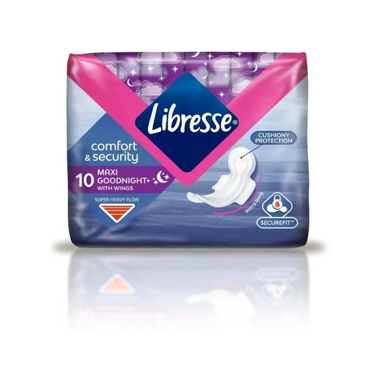 Libresse Σερβιέτες Maxi Goodnight Wings 10τμx 12τ (7322540576474)