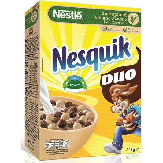 Nestle Nesquik Δημητριακά Duo 325gr 14τ (76130031570126)