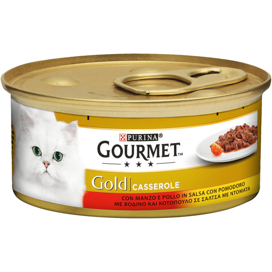 Purina Gourmet Double Pleasure Κοτόπουλο / Βοδινό 85gr 24τ (3222270493772)