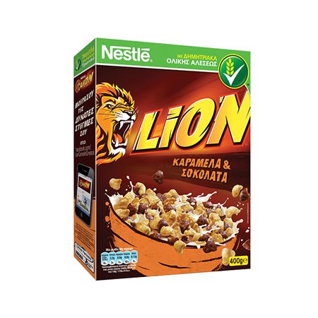 Nestle Lion με Καραμέλα&Σοκολάτα 400gr 16τ (7613032765323)