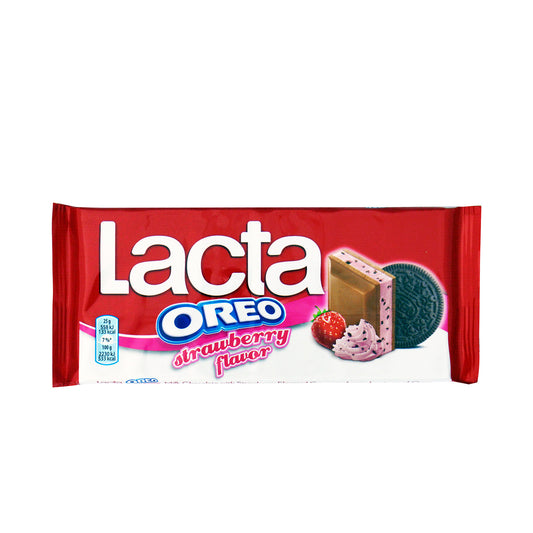 Lacta Σοκολάτα Γάλακτος Oreo Φράουλα 105gr 14τ (7622210799548)
