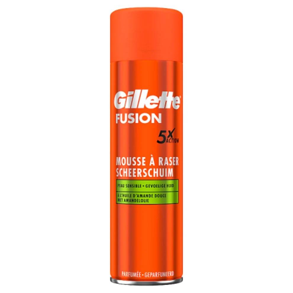 Gillette Αφρός Ξυρίσματος Fusion Sensitive 250ml 6τ (7702018617111)