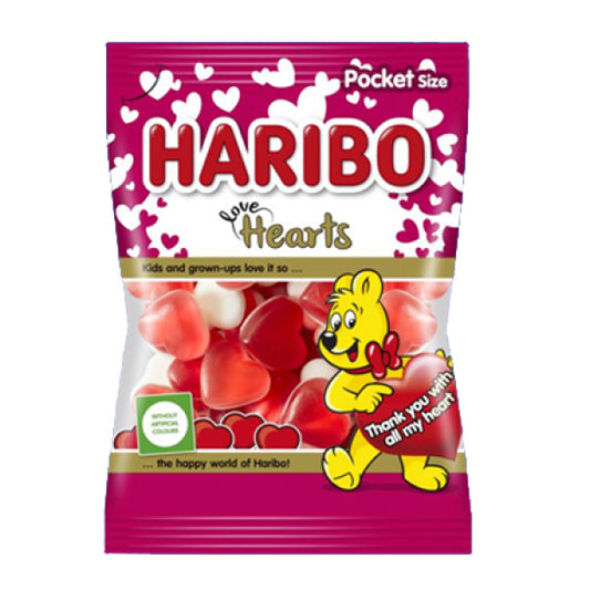 Haribo Love Hearts 100gr 30τ (5996379477121)