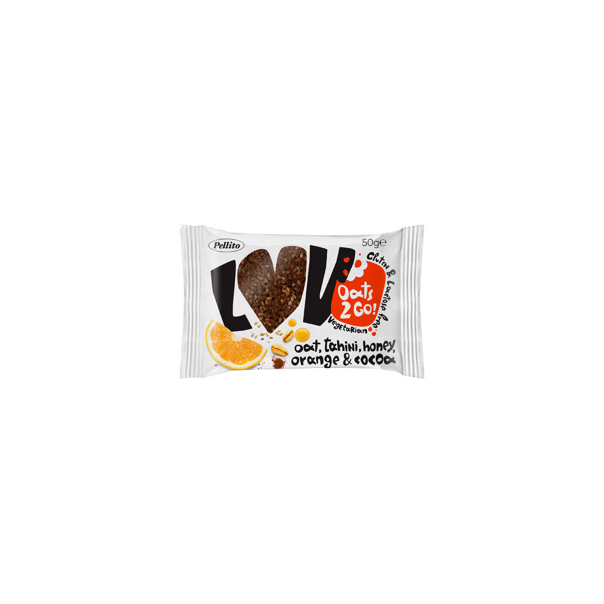 Pellito Lov Oat Bar With Honey-Tahini &amp; Orange 50gr 14t (5201044011273)