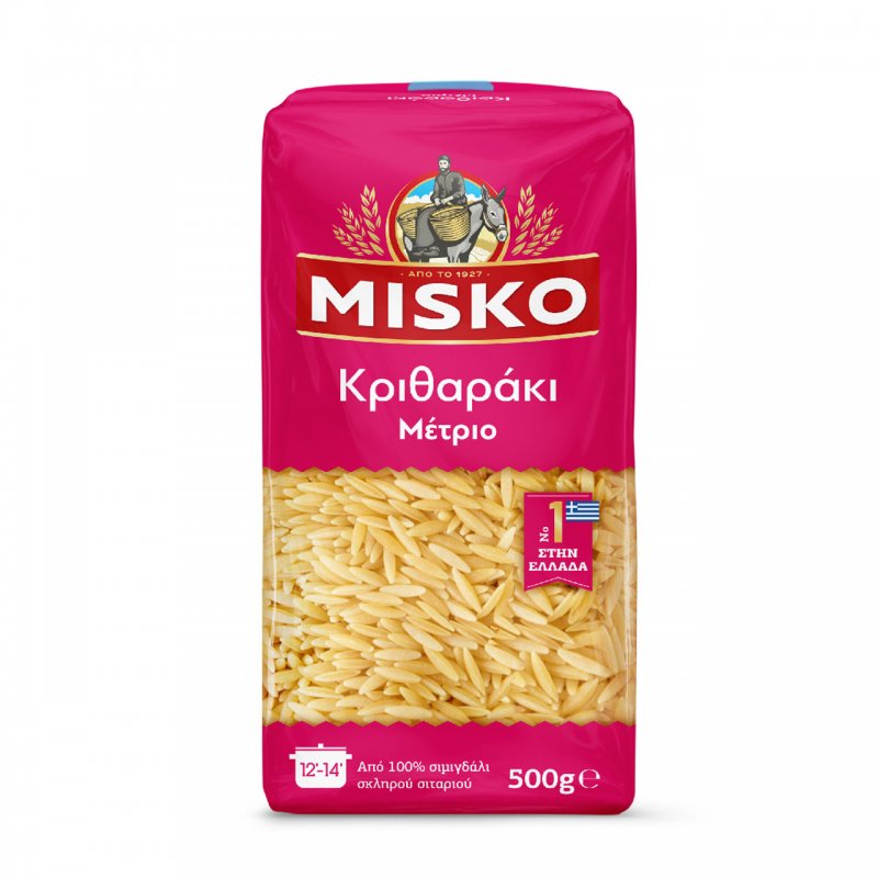 Misko Κριθαράκι Μέτριο 500gr 20τ (5201010144523)