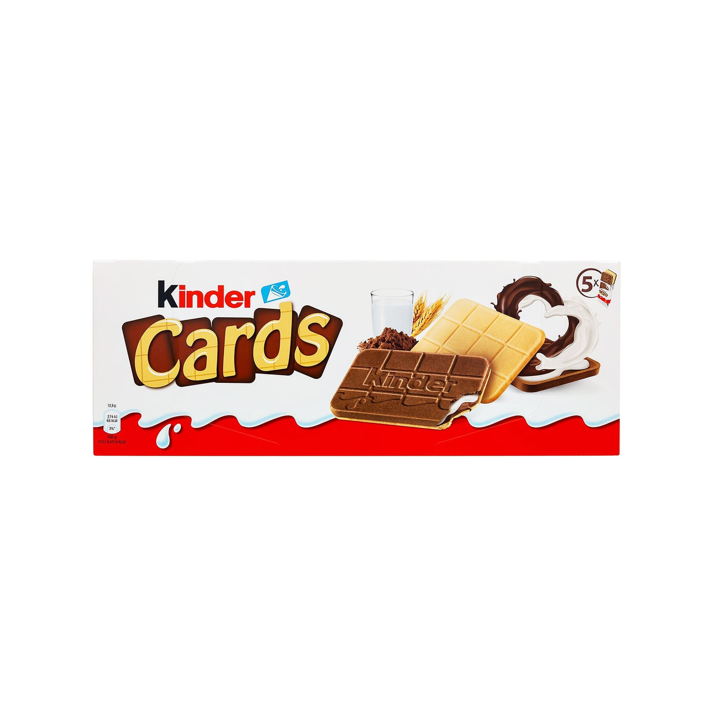 Kinder Μπισκότα Cards 128gr 20τ (8000500269169)