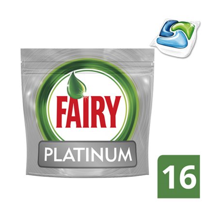 FAIRY PLATINUM DISHWASHER TABLETS 16PCS. 5m (8001090029683)