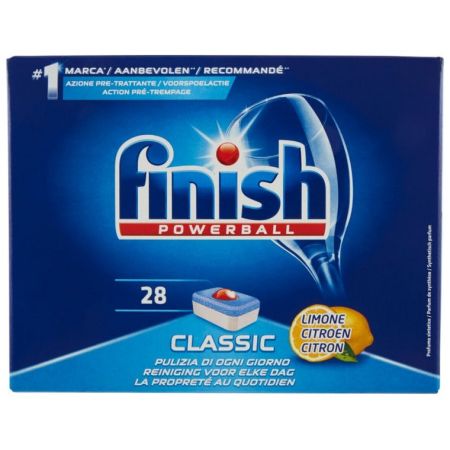 Finish 28 Powerball Classic Dishwasher Capsules with Lemon Scent (8002910044244)