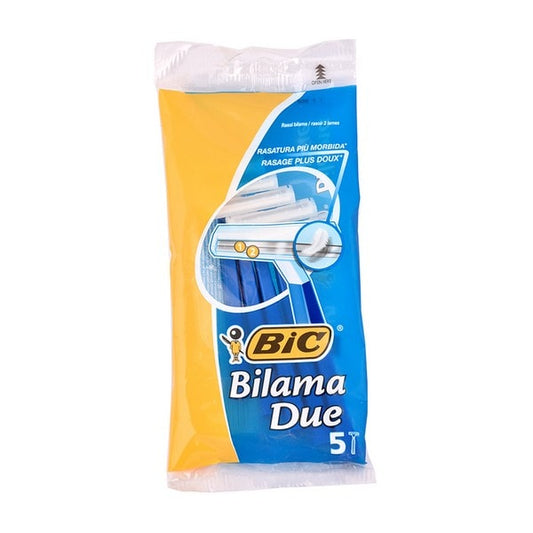 Bic Bilama Due Disposable Razors with 2 Blades 5pcs (8002930008301)