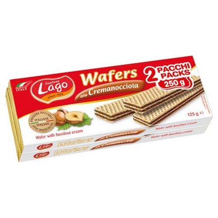 Lago Hazelnut Wafer 125grx2 20t (8004800001726)