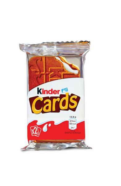 Kinder Μπισκότα Cards 25.6gr 30τ (80874652)