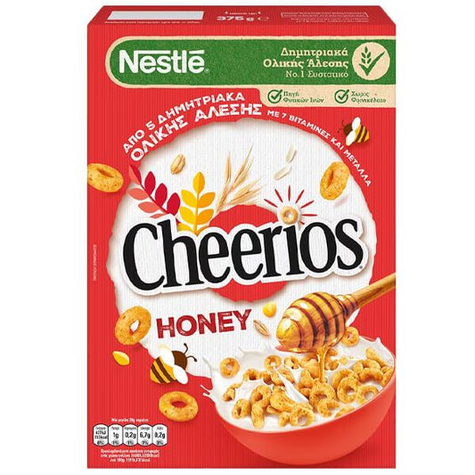 Nestle Δημητριακά Honey Cheerios 375gr 18τ (3387390334524)