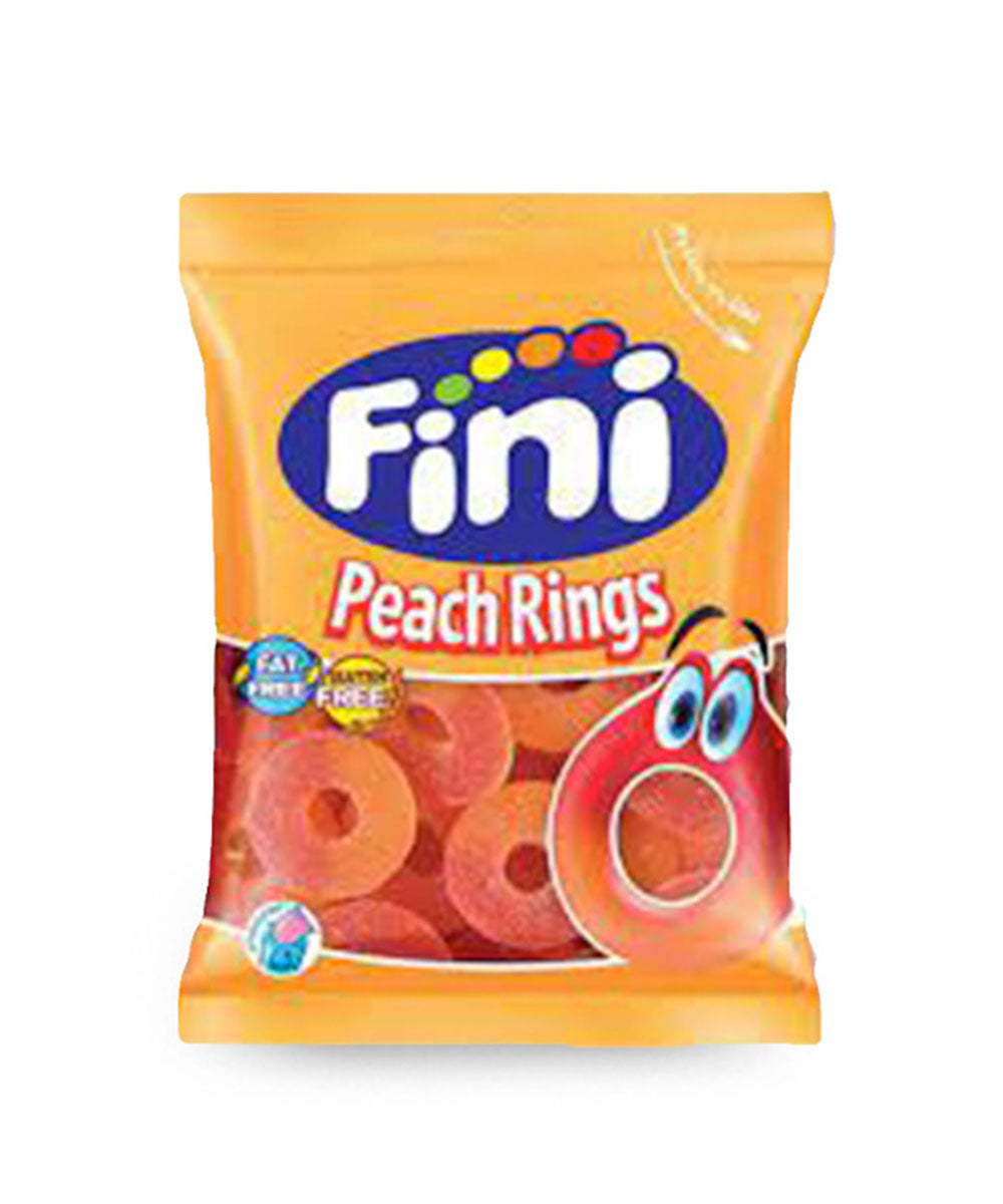 Fini Ζελεδάκια Peach Rings 90gr 12τ (8410525116797)