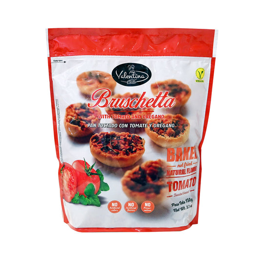VALENTINA Μπρουσκέτα Με Ντομάτα και Ρίγανη 150gr 12τ (8436551190754)