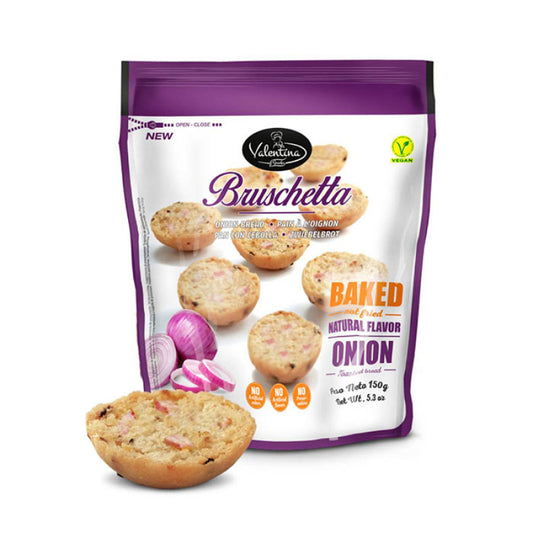 VALENTINA Μπρουσκέτα Με Κρεμμύδι 150gr 12τ (8436551190785)