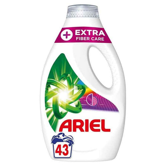 Ariel Υγρό Πλυντηρίου Ρούχων 43 Μεζούρες Extra Fiber Care 2,15L (8700216098274)