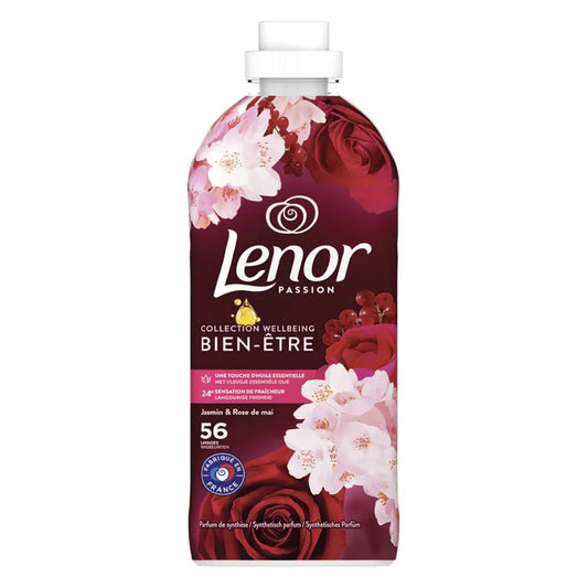 Lenor Μαλακτικό Ρούχων 56 Μεζούρες με Άρωμα Ruby Jasmine 1176ml 8τ (8700216316514)