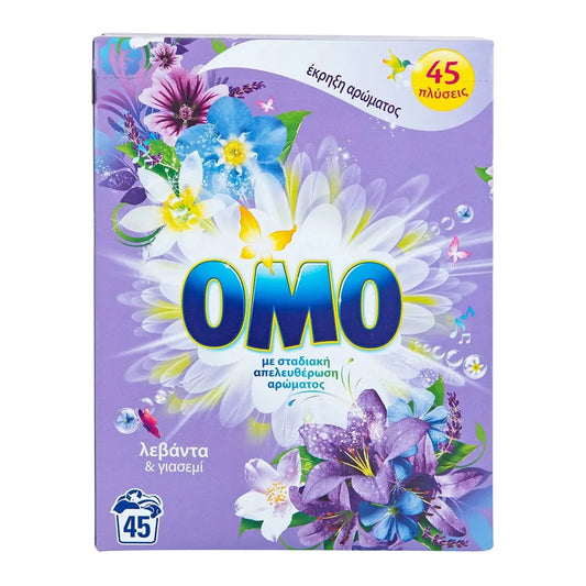OMO ΣΚΟΝΗ ΠΛΥΝΤΗΡΙΟΥ ΛΕΒΑΝΤΑ & ΓΙΑΣΕΜΙ 45 ΜΕΖΟΥΡΕΣ 4τ (8710847886874)