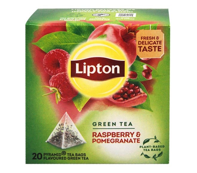 Lipton Πράσινο Τσάι Βατόμουρο&Ρόδι 20Φακ 36τ (8712100637810)