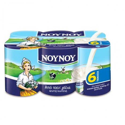 Νουνού Γάλα Πλήρες 6x400gr 8σ (8716200673747)