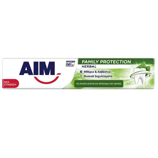 AIM Οδοντόκρεμα Family Protection Herbal 75ml 24τ (8717163434062)